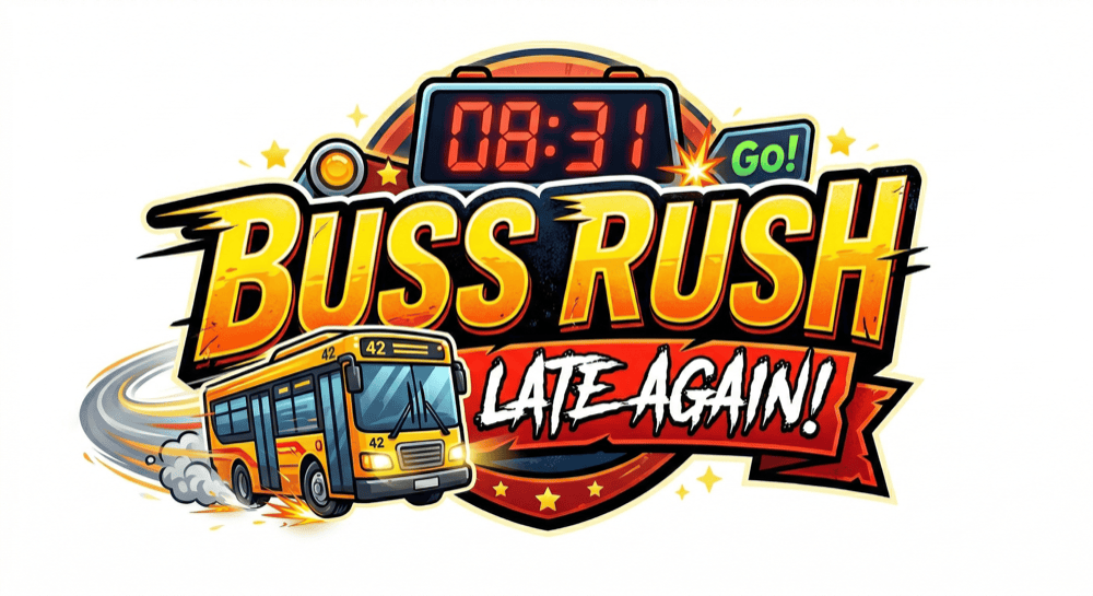 Bus Rush Late Again logo